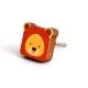 Handmade Acacia Wood Lion Knob for Kids Furniture